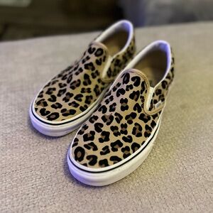 Leopard Print Slip-On Vans